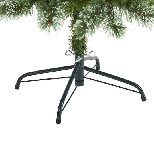 5ft. Pre-Lit Wisconsin Slim Snow Tip Pine Artificial Christmas Tree with Clear LED Lights